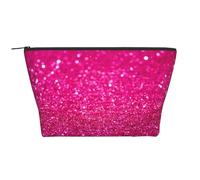 Imprimé Paillettes Roses, Trousse de Toilette Trousse de Maquillage Sac à cosmétiques Trousse de Toilette de Voyage Portable