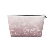 Imprimé Paillettes Roses, Trousse de Toilette Trousse de Maquillage Sac à cosmétiques Trousse de Toilette de Voyage Portable