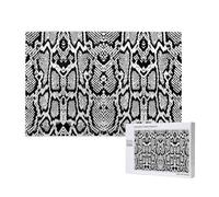 Imprimé Peau de Serpent Noir et Blanc,Puzzle Familial en Bois de 1 000 pièces pour Adultes et Adolescents, décoration d'intérieur