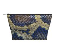 Imprimé Peau de Serpent, Trousse de Toilette Trousse de Maquillage Sac à cosmétiques Trousse de Toilette de Voyage Portable