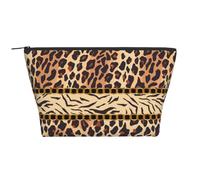 Imprimé Peau de Tigre léopard, Trousse de Toilette Trousse de Maquillage Sac à cosmétiques Trousse de Toilette de Voyage Portable