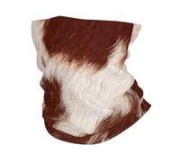 Imprimé Peau De Vache Homme Femme Bandeau Coupe-Vent Cache Cou Douce Écharpe Tube pour Hiver Course À Pied Randonnée Yoga