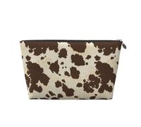 Imprimé Peau de Vache, Trousse de Toilette Trousse de Maquillage Sac à cosmétiques Trousse de Toilette de Voyage Portable