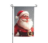 Imprimé Père Noël de dessin animé pour jardin, cour, vacances, fête, mariage, décoration extérieure, maison, porche, ferme, drapeau saisonnier extérieur