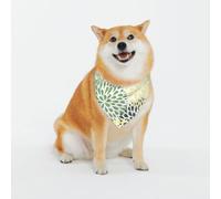 Imprimé pétales de feuilles de jardin classiques et écharpes lavables pour chiens et chats élégants bandanas personnalisés pour chiens et chats - Écharpe élégante pour chiens de taille moyenne à