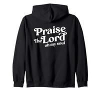 Imprimé « Praise The Lord Oh My Soul, Worshiper Christian Back Print » Sweat à Capuche