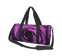 Imprimé Rose Pourpre, Sac de Voyage de Grande capacité, Sac à Main Rond, Sac de Voyage de Sport, fourre-Tout, Sac de Fitness