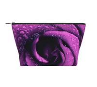 Imprimé Rose Pourpre, Trousse de Toilette Trousse de Maquillage Sac à cosmétiques Trousse de Toilette de Voyage Portable