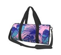 Imprimé Rose Tropical, Sac de Voyage de Grande capacité, Sac à Main Rond, Sac de Voyage de Sport, fourre-Tout, Sac de Fitness