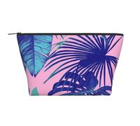 Imprimé Rose Tropical, Trousse de Toilette Trousse de Maquillage Sac à cosmétiques Trousse de Toilette de Voyage Portable