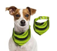 Imprimé Rose Verte,Bandanas pour Chien, écharpe en Coton, Bavoirs réglables pour Animaux de Compagnie,L