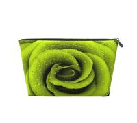 Imprimé Rose Verte, Trousse de Toilette Trousse de Maquillage Sac à cosmétiques Trousse de Toilette de Voyage Portable