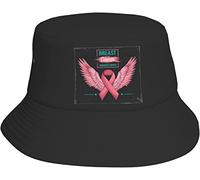 Imprimé Seau Chapeau Sensibilisation au Cancer du Sein Chapeaux de Visière Mode Beach Sun Hat pour Filles Sports Femmes