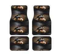 Imprimé Serpent Black Mamba, Ensemble de 4 Tapis de Sol pour Voiture, Tapis de Sol en néoprène antidérapants pour véhicule, Accessoires Auto