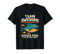 Imprimé Team Awesome Bigger Fish Live in Our Pond T-Shirt
