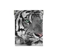 Imprimé Tigre Blanc Noir, Sac de Rangement pour Femmes, Portefeuille supérieur à Presser, Petit Porte-Monnaie, Pochette de Changement