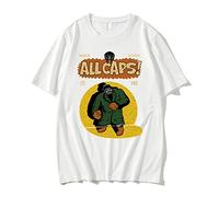 Imprimé Tshirt MF Doom Incroyable T-Shirts Manches Courtes Pur Coton Hommes Femmes Hip Hop Manches Courtes Tee-Shirt Hommes Oversized Streetwear Hauts-Black||XXS