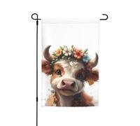 Imprimé vache animal pour toutes les occasions jardin toutes saisons drapeau extérieur cour décoration pour patios drapeaux
