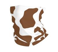 Imprimé Vache Brune Unisexe Bandana Anti-Solaire Foulard Séchage Rapide Snood pour Randonnée Hiver Golf Cyclisme