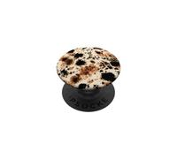 Imprimé Vache Marron Motif Animal écaille de Tortue PopSockets PopGrip Adhésif