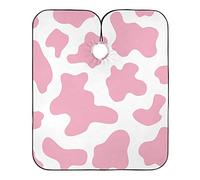 Imprimé Vache Rose Camouflage Blouse Coiffeur Accessoires Cape De Cheveux Anti-Taches Robe De Coiffure Pour Barber Instituts De Beauté Coiffeurs 140X168Cm