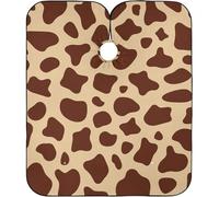 Imprimé Vache Verte Girafe Animal Cape De Cheveux Imperméable Cape De Coupe Antistatique Blouse Coiffeur Pour Barbiers Coiffeurs Barber 140X168Cm