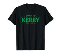 Imprimé Vert du comté de Kerry Irlande T-Shirt Graphique avec Valeur, Homme, Noir, M