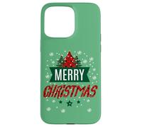 Imprimé Vichy de Buffle Merry Christmas Trees - Jolies fêtes Coque pour iPhone 15 Pro Max