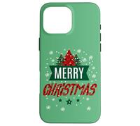 Imprimé Vichy de Buffle Merry Christmas Trees - Jolies fêtes Coque pour iPhone 16 Pro Max