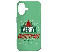 Imprimé Vichy de Buffle Merry Christmas Trees - Jolies fêtes Coque pour iPhone 17