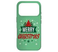 Imprimé Vichy de Buffle Merry Christmas Trees - Jolies fêtes Coque pour iPhone 17 Pro