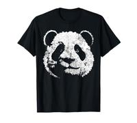 Imprimé Visage de Panda géant Vieilli T-Shirt
