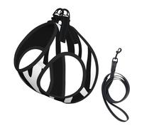 Imprimé zèbre,Harnais pour Animaux de Compagnie, Harnais réfléchissant réglable pour Chien,M