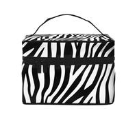 Imprimé Zèbre Imprimer, Trousse de Maquillage Trousse à cosmétiques Trousse de Toilette de Voyage Portable Trousse à Crayons