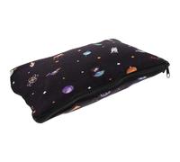 Imprimée Astronaute, Paquet de Rangement Zippé Portable | Polyester et Alliage D’aluminium, Motif Espace, pour Brosse à Dents, Portefeuille, Usage Quotidien