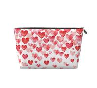 Imprimer des Coeurs Rouges tombants, Trousse de Toilette Trousse de Maquillage Sac à cosmétiques Trousse de Toilette de Voyage Portable