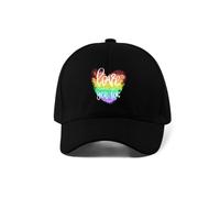 Imprimer L’Amour n’a Pas de fierté de Genre LGBT Unisexe DTF Logo imprimé Casquette de Baseball Chapeau de Papa Casquette de Sport