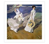 Imprimer sur papier (Poster) Fine Art Joaquín Sorolla y Bastida Strolling along the Seashore