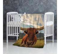 Imprimer Un Animal de Vache,Couverture Douce et Chaude en Flanelle Anti-Boulochage 76 x 127 cm