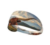 Imprimer Vache Animal,Bandeau de Sport Unisexe, Bandeau élastique Multi-usages pour Cheveux