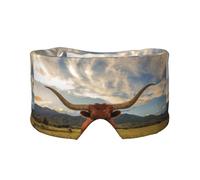 Imprimer Vache Animal,Masque pour les yeux bloquant la lumière Cache-yeux et cache-oreilles pour le sommeil
