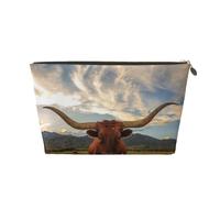 Imprimer Vache Animal, Trousse de Maquillage Trousse à cosmétiques Trousse de Toilette de Voyage Portable Pochette de Toilette