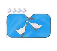 Imprimerie White Goose House Voiture Couverture Pare Brise Anti UV Pare-Soleil Pliable Voiture Housses De Soleils pour SUV Berlines Voitures 70x130cm