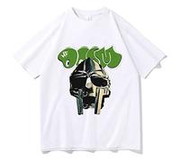 Imprimés T-Shirts MF Doom Décontracté Détachés T-Shirts Manches Courtes Coton Drôle De T-Shirt T-Shirt Col Ras du Cou Hip Hop Tee Shirt Manches Courtes Tops-Black||XXS