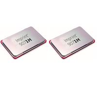 Imprint 9071M Encreur Rouge - Métal Taille 9 x 5 cm (Lot de 2)