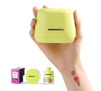 IMPRINTU Imprimante Temporaire de Tatouage - Ensemble Complet, Mini Appareil Portable Compact de Tatouage avec 100% de Couleur Cosmétique, Vegan sans Cruauté Hypoallergénique