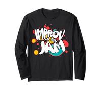 Improv is My Jam Actors Fun Improvisation Artist Design Manche Longue