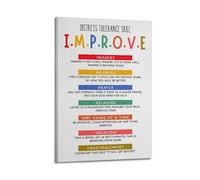 Improve Mental HealthyCover Poster sur toile Cadeau pour vos amis ou pour votre propre utilisation Chambre Salon Esthétique Style Cadre 40 x 60 cm