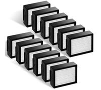 Improvedhand Filtres de rechange pour aspirateur i-Robot Roomba E I & J Series i7 i7+/Plus i3 i3+ i4 i6 i6+ i8 i8+ E5 E6 E7, lot de 12 filtres de rechange + 1 brosse de nettoyage