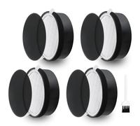 Improvedhand LV-H132 Lot de 4 filtres de rechange pour puri-fier, filtre à air LEVOIT LV-H132, 3 en 1 Pre, H13 True HEPA et système de filtration au charbon actif, remplace LV-H132-RF Improvedhand